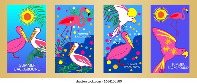 Designs auf Sommerhintergrund. Sommerposter, Flyer, Einladung, Karte. Vektorillustration-Illustration