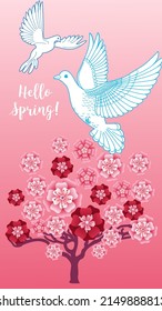 Diseña plantillas de fondo de verano y primavera. Cartel de temporada, volante, invitación, tarjeta. Ilustración vectorial
