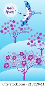 Designs templates of summer and spring background. Seasons poster, flyer, invitation, card. Vector Illustration
