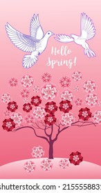 Diseña plantillas de fondo de verano y primavera. Cartel de temporada, volante, invitación, tarjeta. Ilustración vectorial
