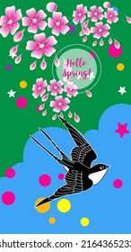 Designs templates of summer and spring background. Seasons poster, flyer, invitation, card. Vector Illustration
