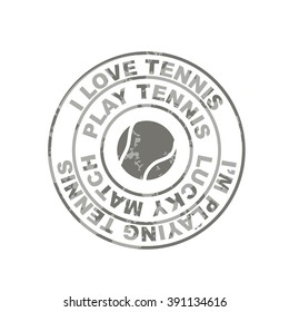 Designs Vector Colored Vintage Badge and of tennis labels. 
