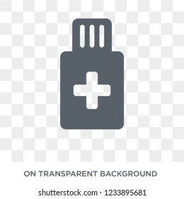 Desinfectant icon. Trendy flat vector Desinfectant icon on transparent background from Health and Medical collection. 