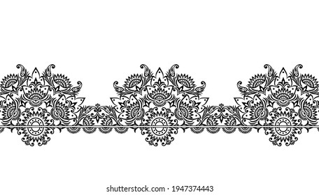 desing pattern decor border vectör