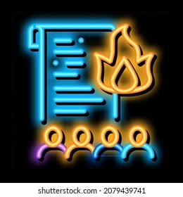 den Wunsch, Dokumente neonfarben Leuchtzeichen Vektor zu brennen. Glühender Icon-Wunsch zu brennen Dokumente Zeichen. transparente Symbolillustration