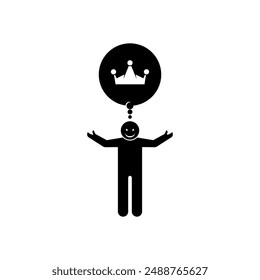 Desire Icon. Feeling, Expression. Human Deep Heart.
