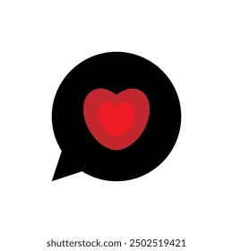 Desire Icon. Gefühl, Ausdruck. Menschliches tiefes Herz. 