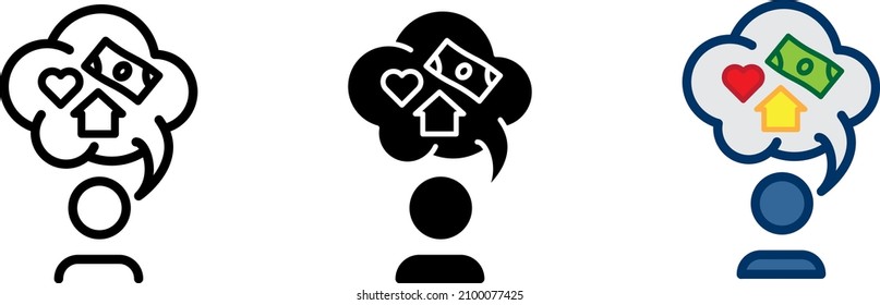 Icono de diseño, ilustración de línea vectorial