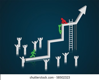 desire for success. vector