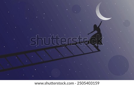 Desire to touch the night sky