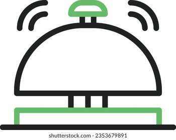 Desk Bell Icon image. Suitable for mobile application.