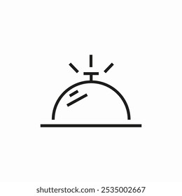 desk bell icon sign vector