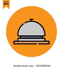Desk Bell icon vector design. Restaurant symbol for your website design, logo, app, UI. Eps10 vector illustration.