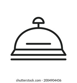 Imagen vectorial del icono de la campana de escritorio. También se puede usar para Fitness físico. Adecuado para aplicaciones móviles, aplicaciones web y medios impresos.