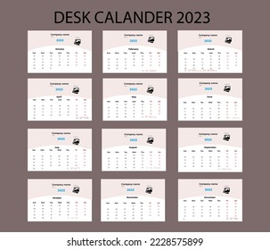 Desk Calander Design 2023 Template
calander design template