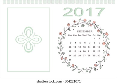  Desk Calendar 2017