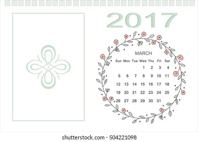  Desk Calendar 2017