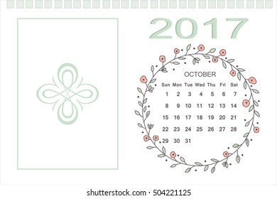  Desk Calendar 2017