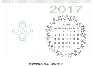  Desk Calendar 2017