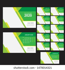 desk calendar 2020 template design
