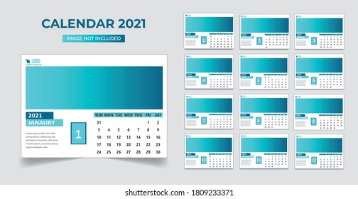 Desk Calendar 2020 Template EPS