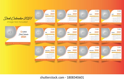 Desk Calendar 2021, Table Calendar, Spiral Calendar