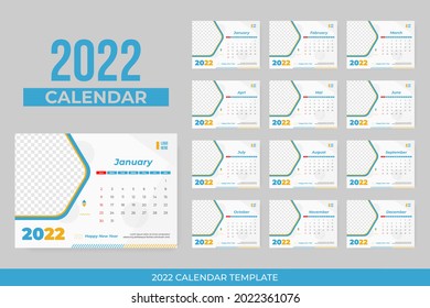 desk calendar 2022 with frame