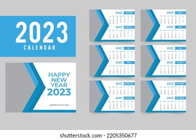 Desk Calendar 2023 template design