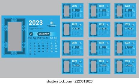 Calendario teatral 2023 y vector