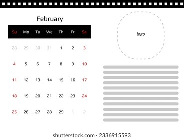 Schreibtischkalender für 2024 Einzelblätter