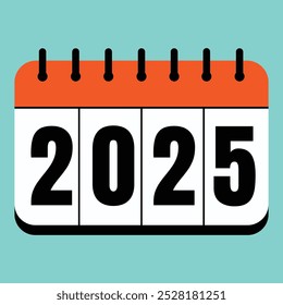 Desk Calendar 2025 Icon Template