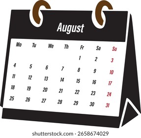 Desk Calendar Color Vector Design