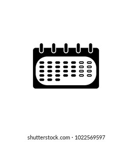 desk calendar icon. Element of calendar for mobile concept and web apps. Icon for website design and development, app development. Premium icon on white background