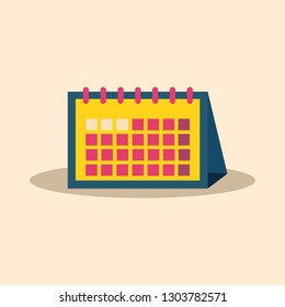 desk calendar icon,vector,illustrator.