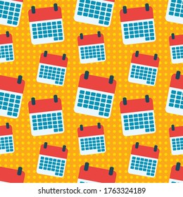 desk calendar seamless pattern vector  illustration 