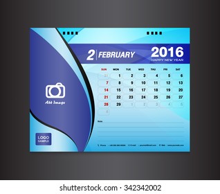Desk Calendar template. Vector Design Template. January Month. calendar design, calendar template, vector illustration,printing design,calendar 2016