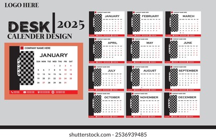 DESIGN DO CALENDÁRIO DE MESA 2025 
*EDITÁVEL
*PRONTO PARA IMPRESSÃO