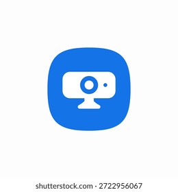 desk camera icon sign vector