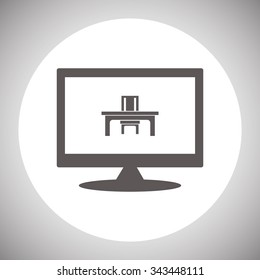 desk and chair