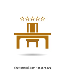 desk and chair