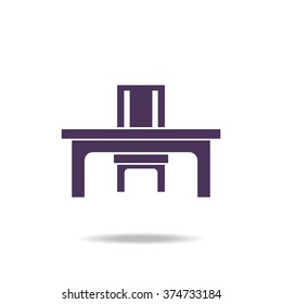 desk and chair
