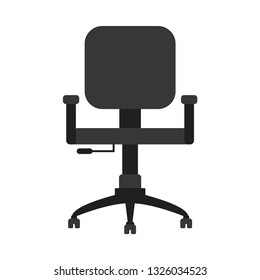 Desk chair flat icon.You can be used desk chair icon for several purposes like: websites, UI, UX, print templates, presentation templates, promotional materials, web and mobile phone apps