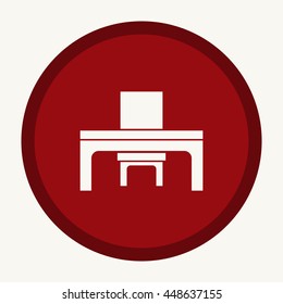 desk and chair Icon