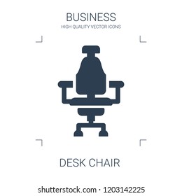 desk chair icon. high quality filled desk chair icon on white background. from business collection flat trendy vector desk chair symbol. use for web and mobile