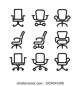 desk chair icon or logo isolated sign symbol vector illustration - Collection of high quality black style vector icons
