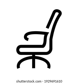 desk chair icon or logo isolated sign symbol vector illustration - high quality black style vector icons
