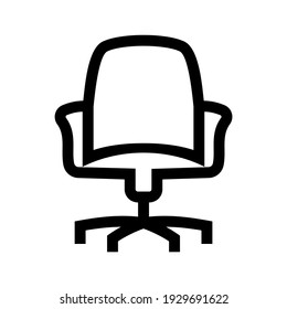 desk chair icon or logo isolated sign symbol vector illustration - high quality black style vector icons
