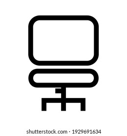 desk chair icon or logo isolated sign symbol vector illustration - high quality black style vector icons
