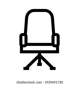 desk chair icon or logo isolated sign symbol vector illustration - high quality black style vector icons
