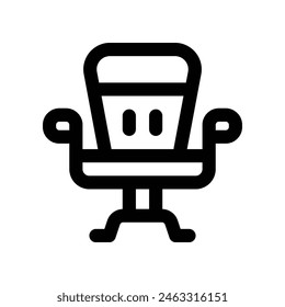 desk chair icon. vector line icon for your website, mobile, presentation, and logo design.